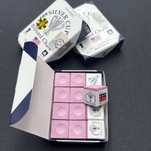 美国银杯原装进口巧克粉绿色台球用品台球器材枪粉中八巧克