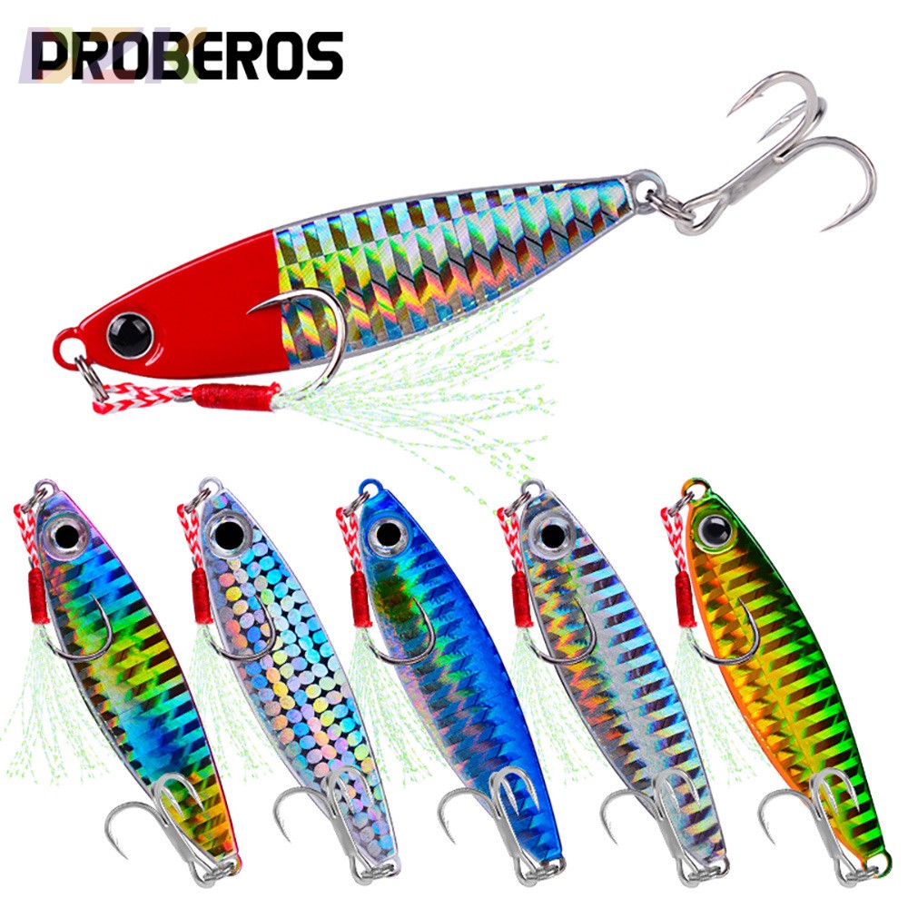 跨境高端铅鱼铁板配血槽钩 金属假饵路亚饵鱼饵翘嘴鲈鱼渔具用c3