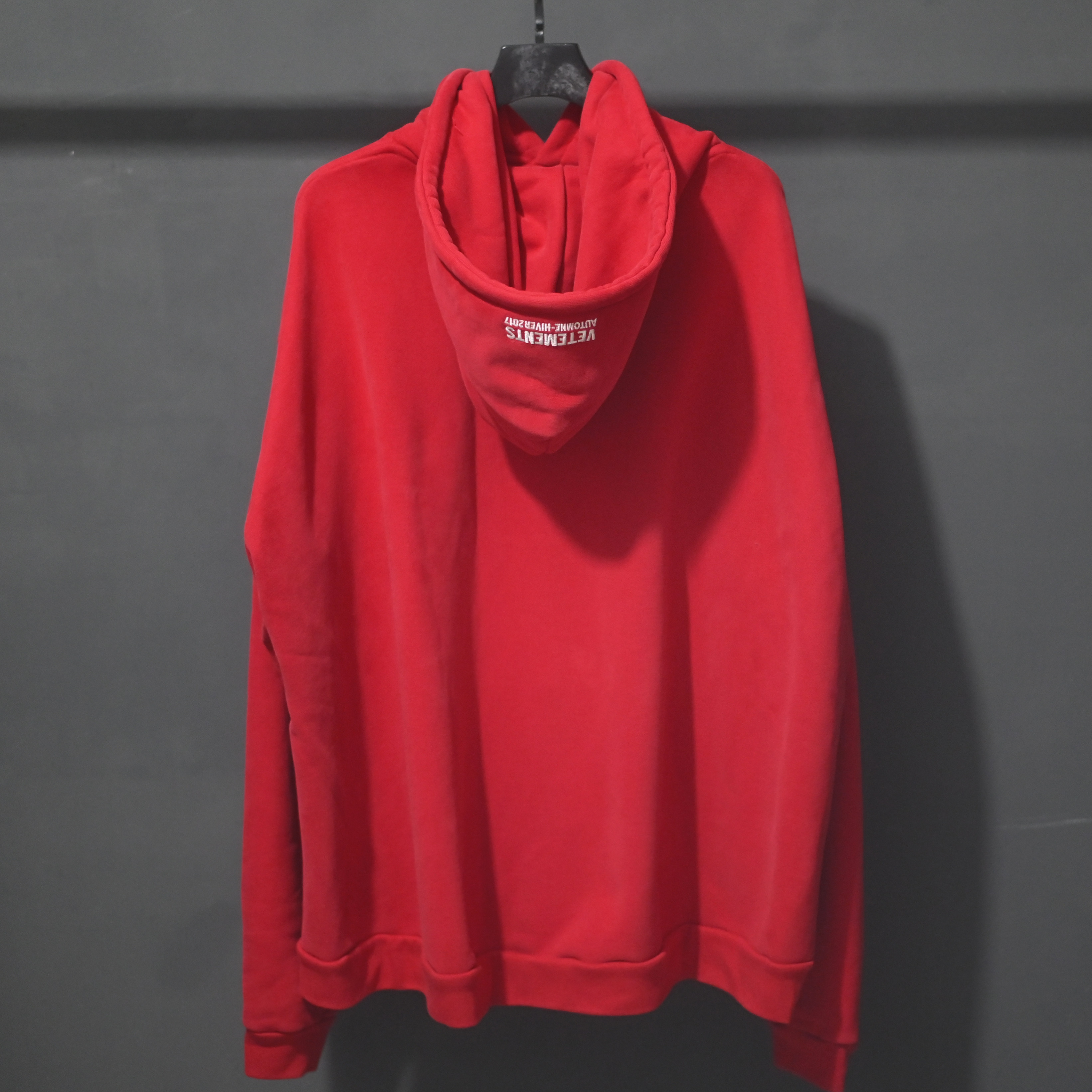 Red Metal Hoodie: Vet Seoul Exclusive Loose-Fit Sweatshirt - Product image 3