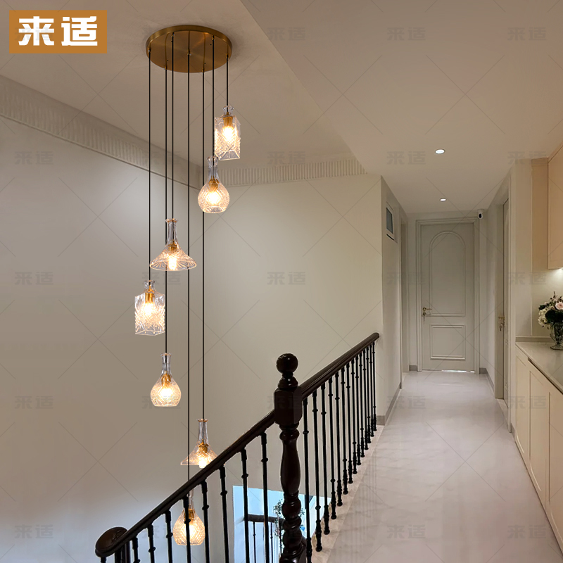 楼梯间吊灯复式楼挑空楼梯灯