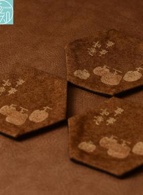 复古手工创意扎染棉麻杯垫 中式布艺茶杯壶承隔热垫茶托 茶道配件