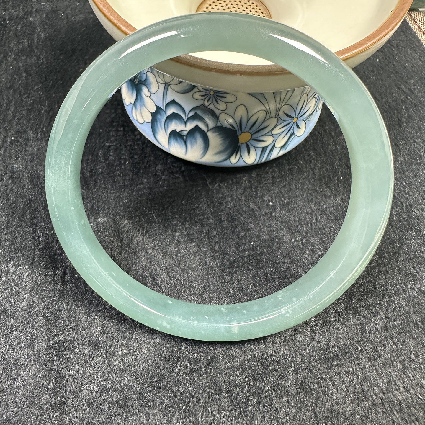 工厂直播选货天然老蓝水翡翠手镯戒圈饰品支持全国复检