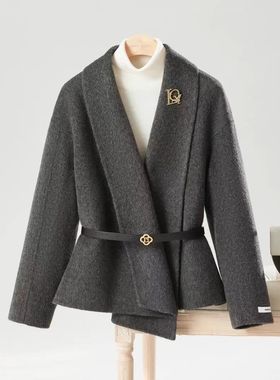 【MAIZLI】新款翻领气质双面昵设计款大衣CH435A6882