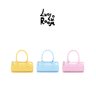 LuoLuoRoom原创正品 马卡龙系列女士手提斜挎包 波点蛋糕