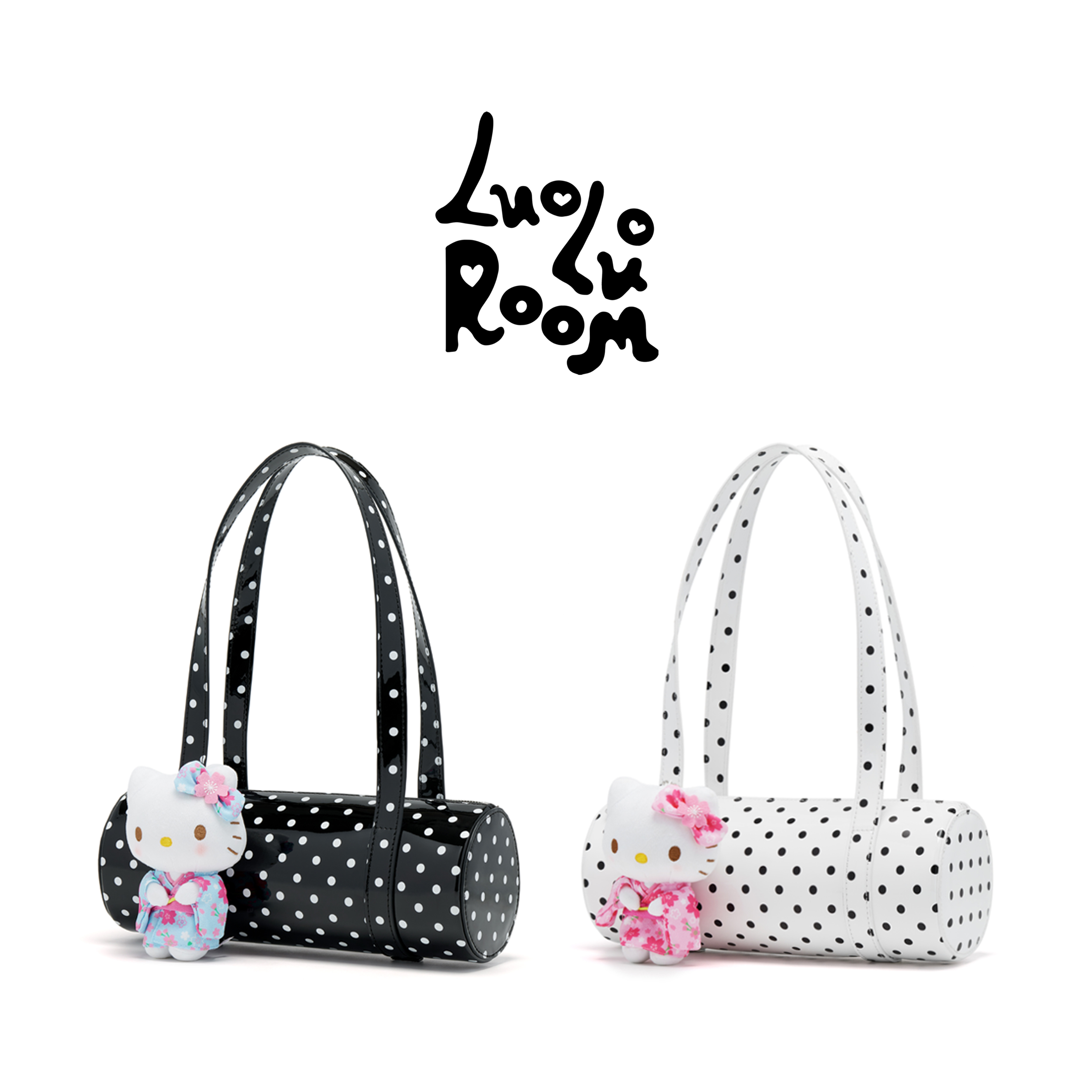 LuoLuoRoom原创正品“波点蛋糕”PLUS女士手提单肩包（没有挂件）
