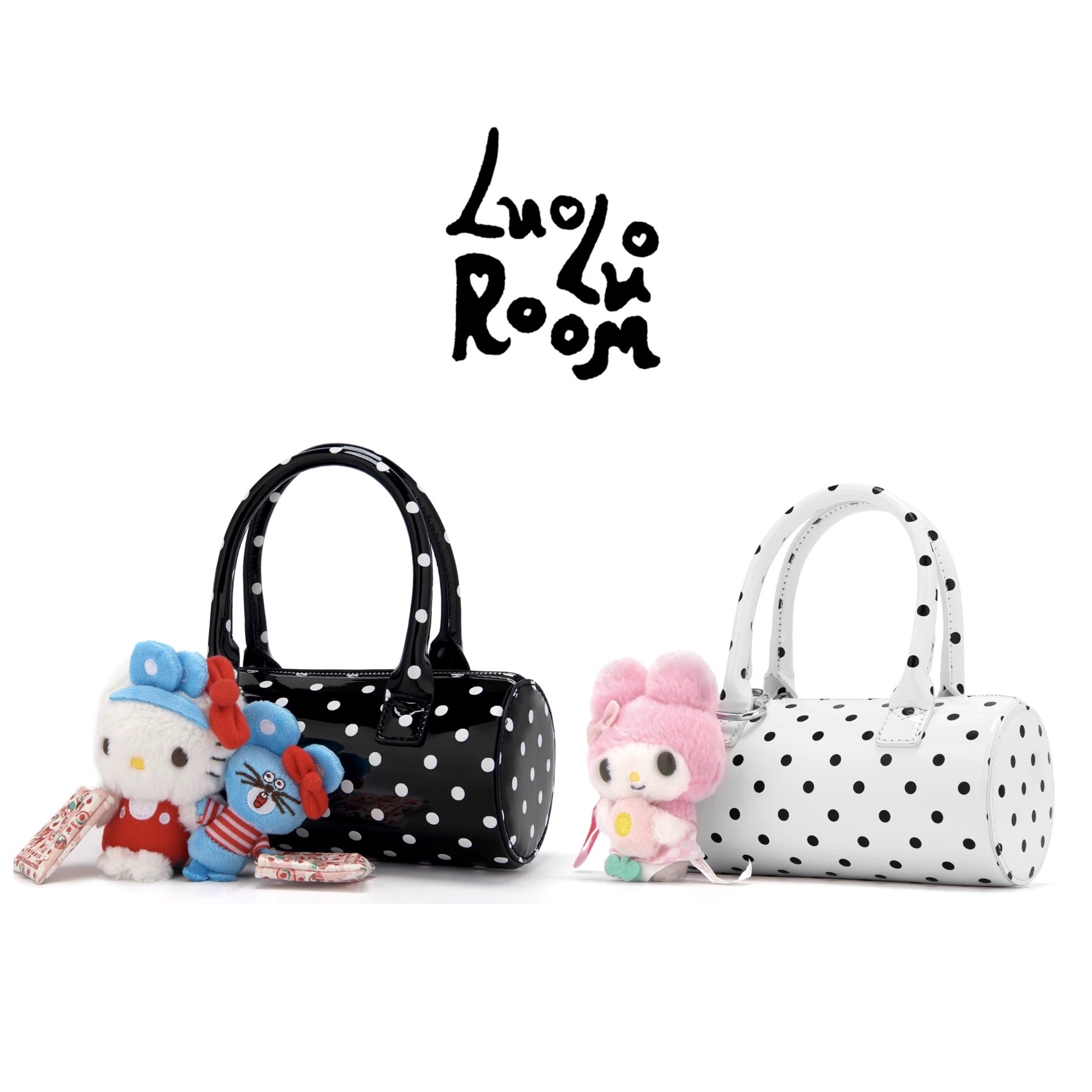 LuoLuoRoom原创正品“波点蛋糕”女士手提斜挎包(没有挂件)