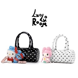 LuoLuoRoom原创正品“波点蛋糕”女士手提斜挎包（没有挂件）