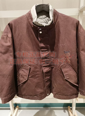 速发 CR0QUIS/速写国内正品代购男2025冬9PAC12960牛仔立领羽绒服