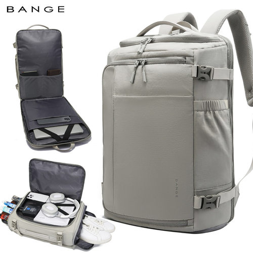 BANGE新品男士大容量双肩包休闲旅行背包韩版百搭男女 backpack