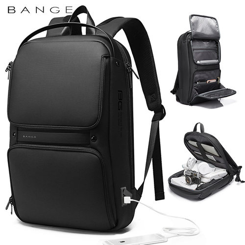 BANGE男士背包商务双肩包usb防水电脑休闲书包backpack防水耐磨