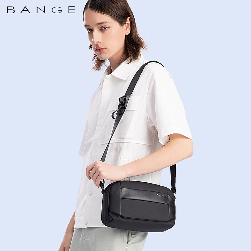 BANGE新品男士斜挎包潮流休闲单肩防水轻便小方包学生挎包men bag