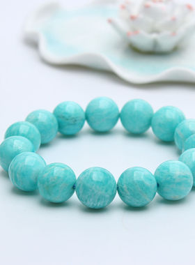 天然亚马逊老矿天然天河石手链男女款莫桑比克天河石水晶手串