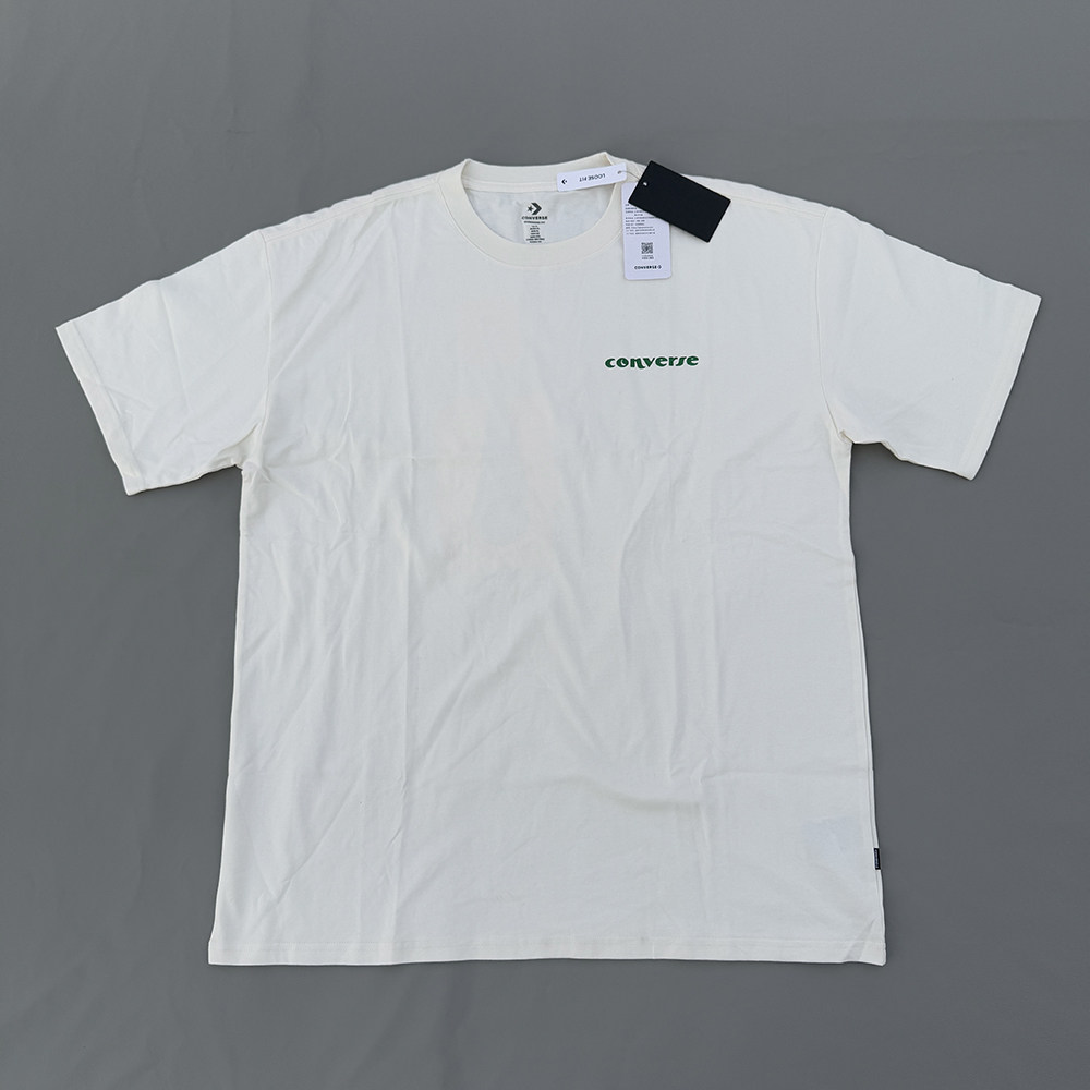 匡威正品 美式落肩圆领琵琶印花短袖百搭运动休闲T恤10024876-A01