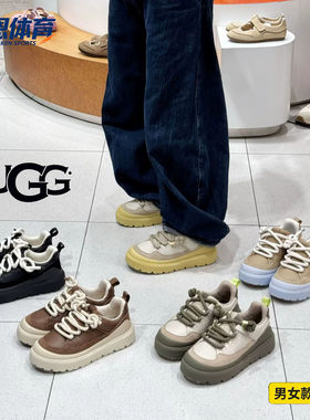 UGG厚底增高经典系带运动休闲鞋