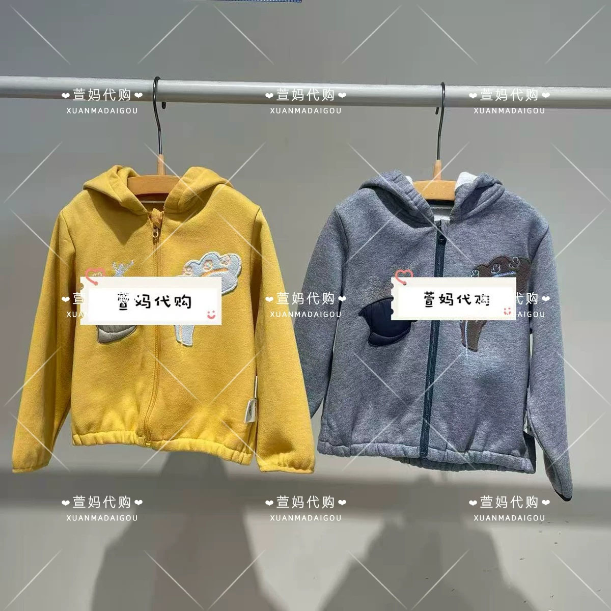 YQ9411440小江南商场童装2026秋装新品男女婴童连帽开襟卫衣外套