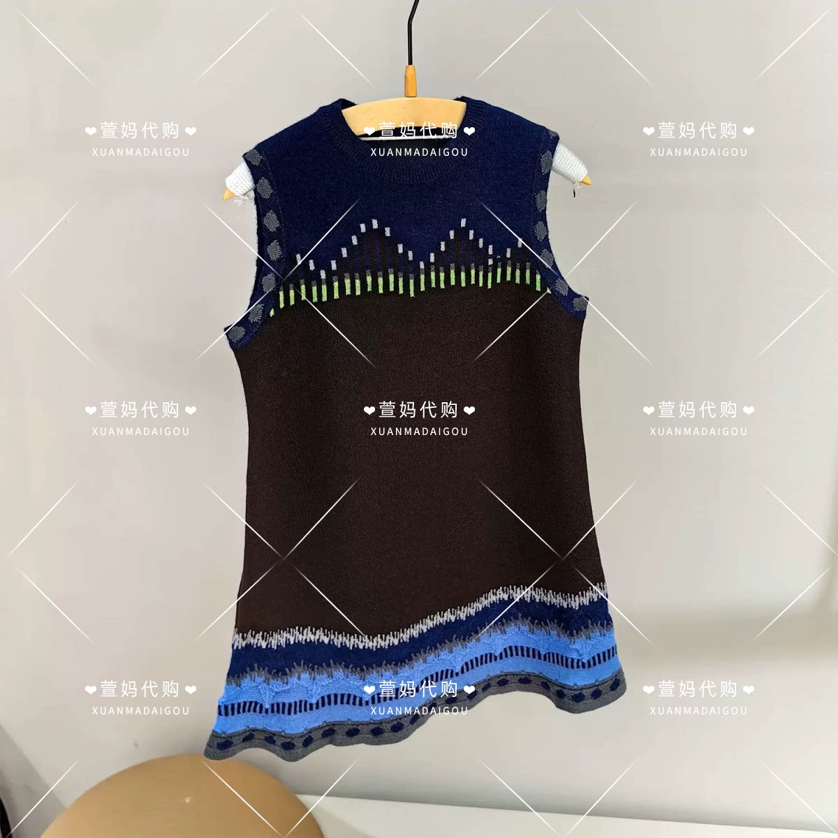 1Q9G13990小江南商场童装2026秋冬新品女童无袖毛衣针织连衣裙A型
