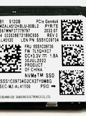Samsung/三星PM9C1b 512G 1T M.2 2242 PCie4.0 NVMe协议SSD固态