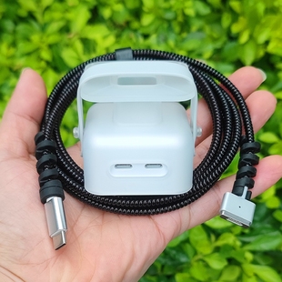 35W電源殼Macbook Air筆記本充電器數(shù)據(jù)線保護(hù)套纏繞繩 蘋果M2