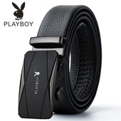 真皮自动扣皮带商务休闲中青年软牛皮耐用裤 新款 花花公子男士 腰带