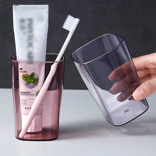 漱口杯简约水杯家用创意刷牙杯塑料牙缸情侣牙刷杯旅行洗漱杯口杯