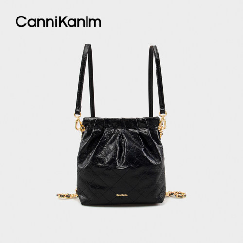 CanniKanlm迷你流浪双肩背斜挎包