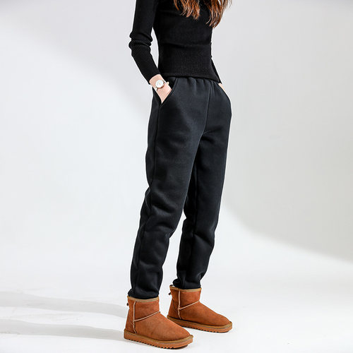 欢柏双层运动裤休闲高腰