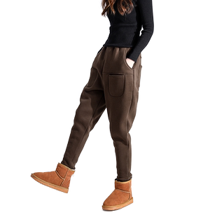 哈伦裤女2025新款秋冬加绒加厚卫裤小脚宽松大码老爹休闲运动裤子