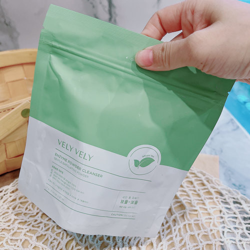看日期 毛孔清洁橡皮擦~韩国唯黎绿茶清透洁颜粉1.2g*27支23年2月