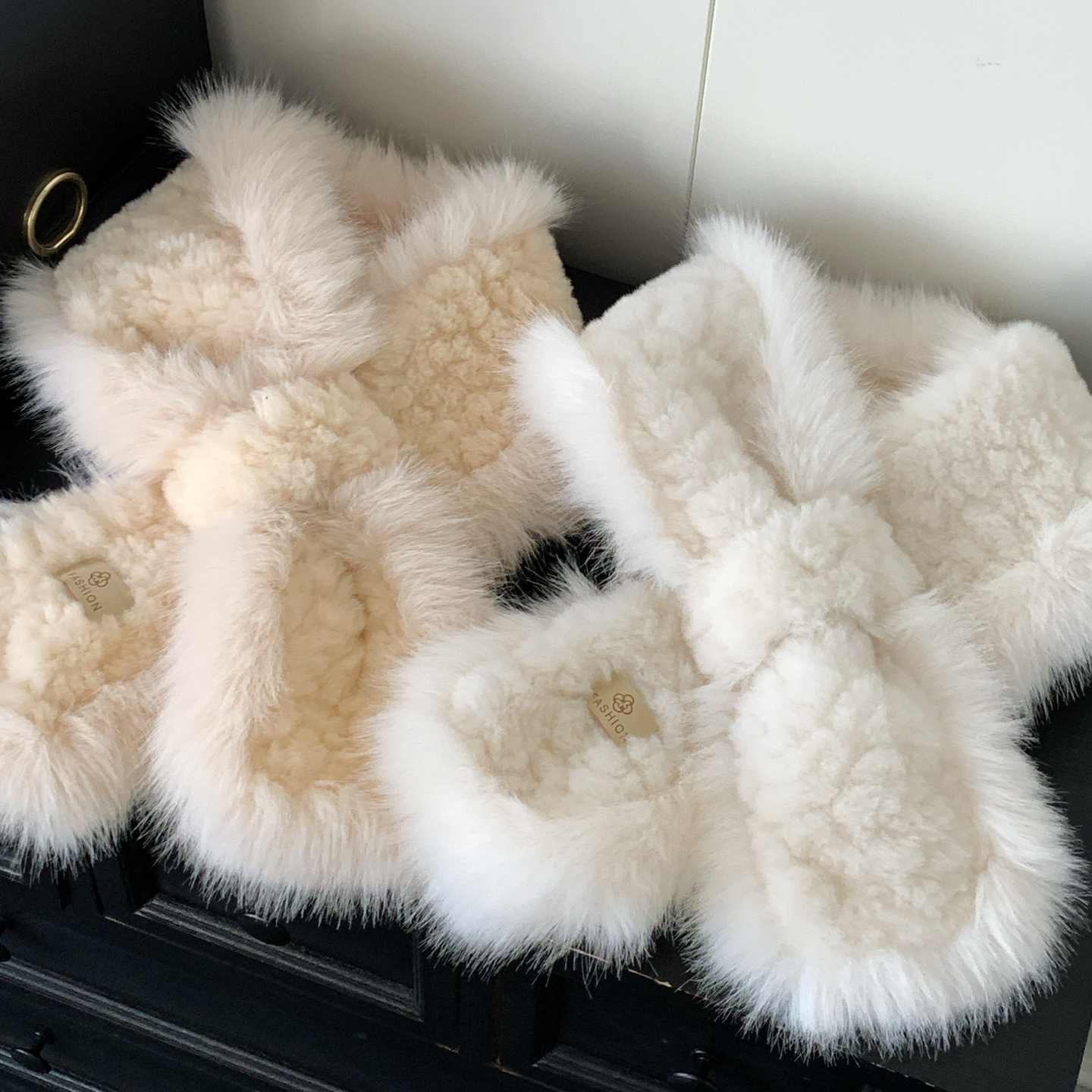 加厚软糯毛毛围脖女韩版纯色百搭