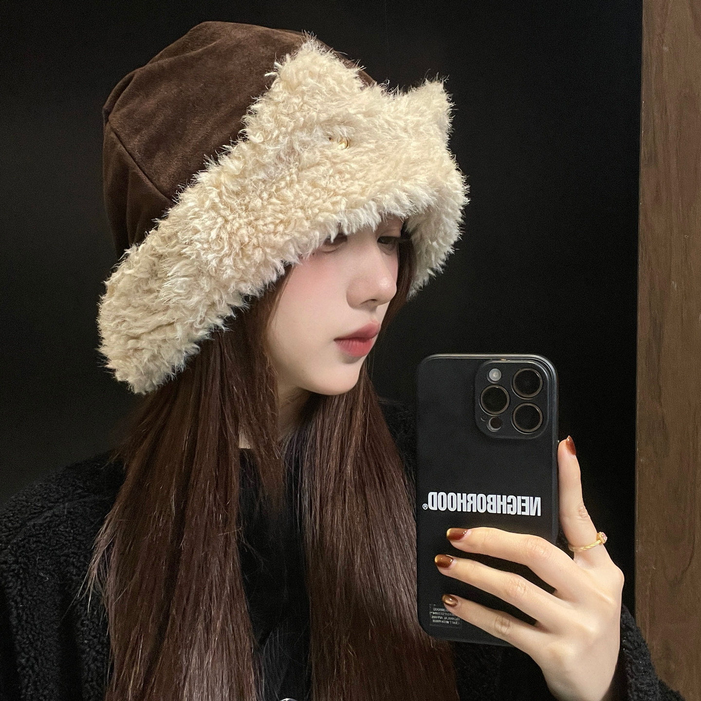 猫耳朵羊羔毛加绒包头帽子女冬季保暖护耳麂皮毛绒可爱百搭渔夫帽,服饰配件/皮带/帽子/围巾,帽子,淘宝优惠券,粉丝福利购,淘宝优惠卷
