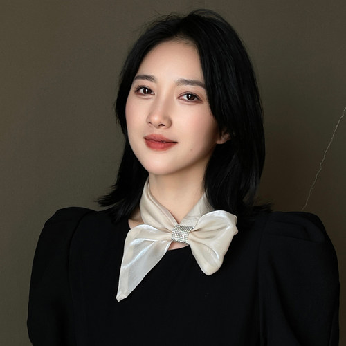 雪林鹿春夏丝巾百搭女光面闪钻