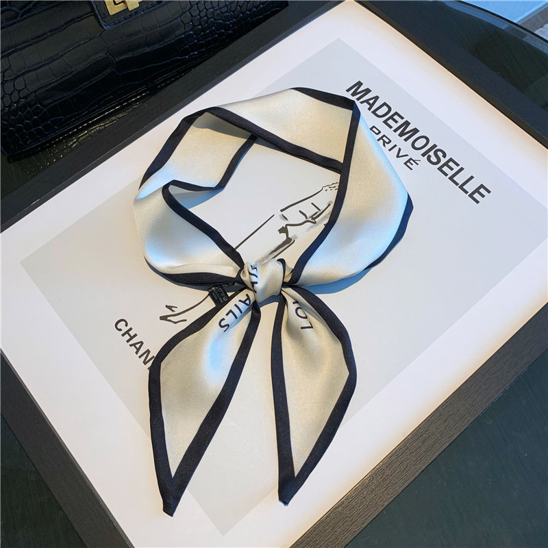 韩版春季斜角丝巾小长条字母印花细窄职业装饰领巾多功能绑包扎发,服饰配件/皮带/帽子/围巾,围巾/丝巾/披肩,淘宝优惠券,粉丝福利购,淘宝优惠卷