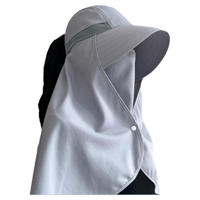 雪林鹿遮阳帽户外休闲女夏带披肩