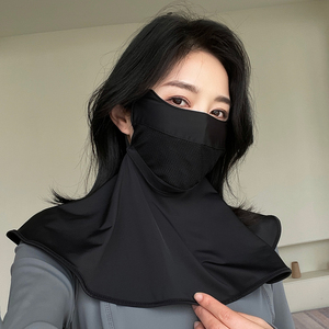 冰丝防晒面罩遮全脸护颈女高颜值防紫外线夏季开车骑行口罩护肩膀