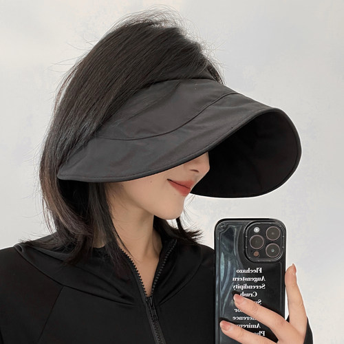 雪林鹿遮阳帽户外女夏季大檐