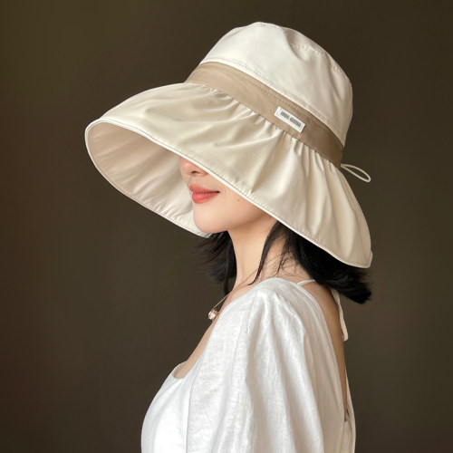 雪林鹿遮阳帽户外休闲女夏大檐