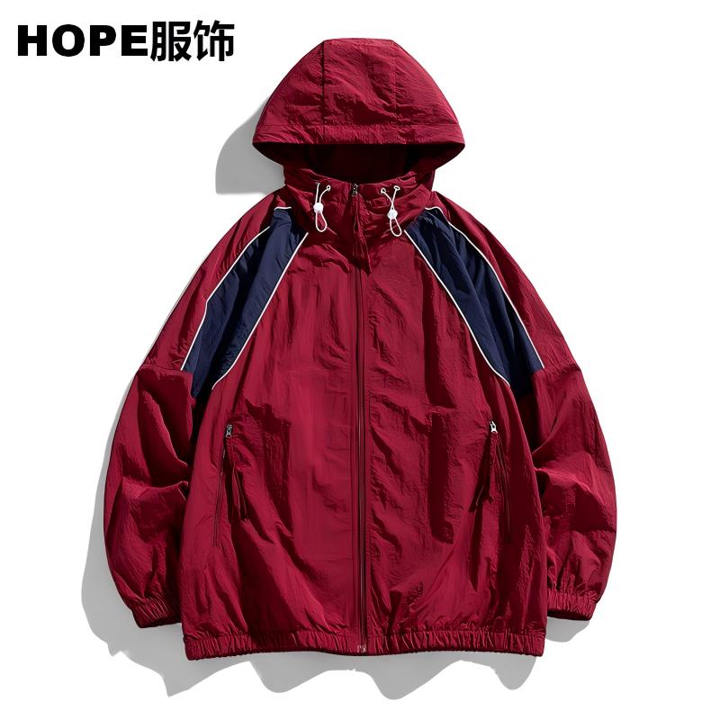 夏季主推新品防晒衣情侣款宽松版男士户外连帽防晒服防紫外线百搭