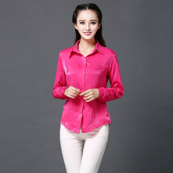 春夏新款垂感真丝衬衣
