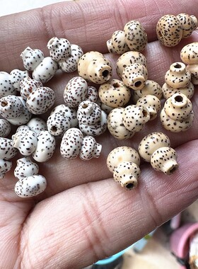 星月菩提葫芦小塔氧化黄色白色佛珠坠diy手连手串饰品