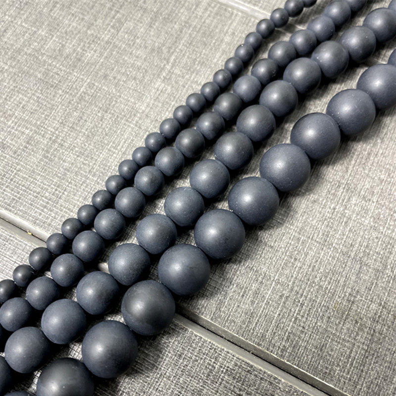 磨砂黑玛瑙半成品圆珠串珠散珠手链佛珠DIY手工饰品配件配饰材料,珠宝/钻石/翡翠,DIY配件,淘宝优惠券,粉丝福利购,淘宝优惠卷