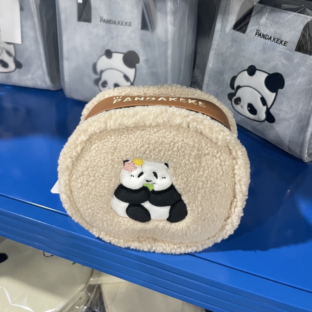 新款棕色拼色仿羊羔毛手提单肩包