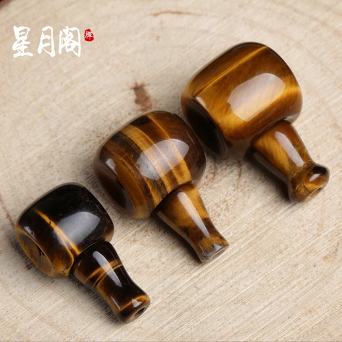 包邮藏式三通手串大小金刚虎眼石