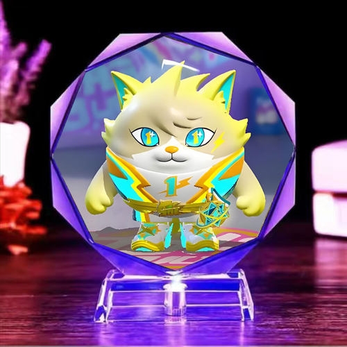 蛋仔派对水晶摆件闪电阿存小夜灯