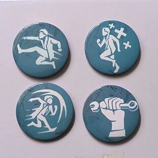 第五人格s牌徽章胸针求生监管搏命窗弹亮膜吧唧飞轮效应学生礼品