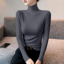 莫代尔高领打底衫女秋冬内搭修身长袖面膜t恤堆堆领上衣2025新款