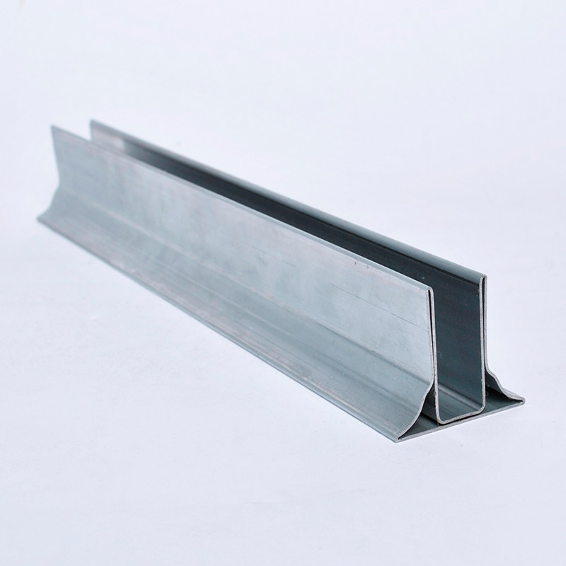 挡烟垂壁配件防火构件t字大型钢玻璃安装卡槽导轨硅胶布钢板金属t