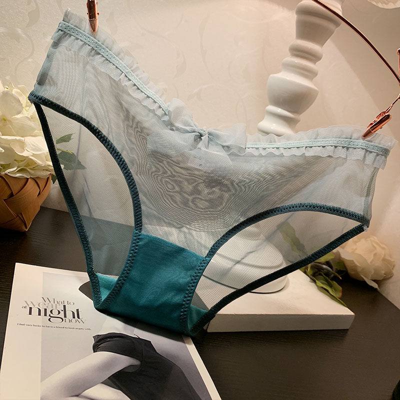 日系渐变色蕾丝内裤女性感网纱低腰蝴蝶结甜美可爱少女三角裤新款,女士内衣/男士内衣/家居服,女三角裤,淘宝优惠券,粉丝福利购,淘宝优惠卷