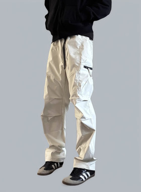 CARLISLE春夏三防冲锋裤男女宽松美式登山裤多口袋机能软壳工装裤