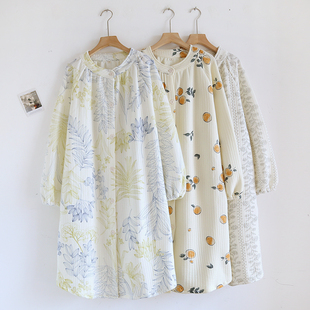 空气棉睡袍女秋冬款睡裙中长款冬款保暖夹棉中厚浴袍睡衣家居服裙