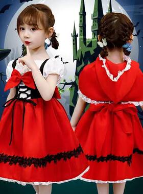 小红帽儿童服装女童角色扮演衣服幼儿园表演服裙子cosplay演出服
